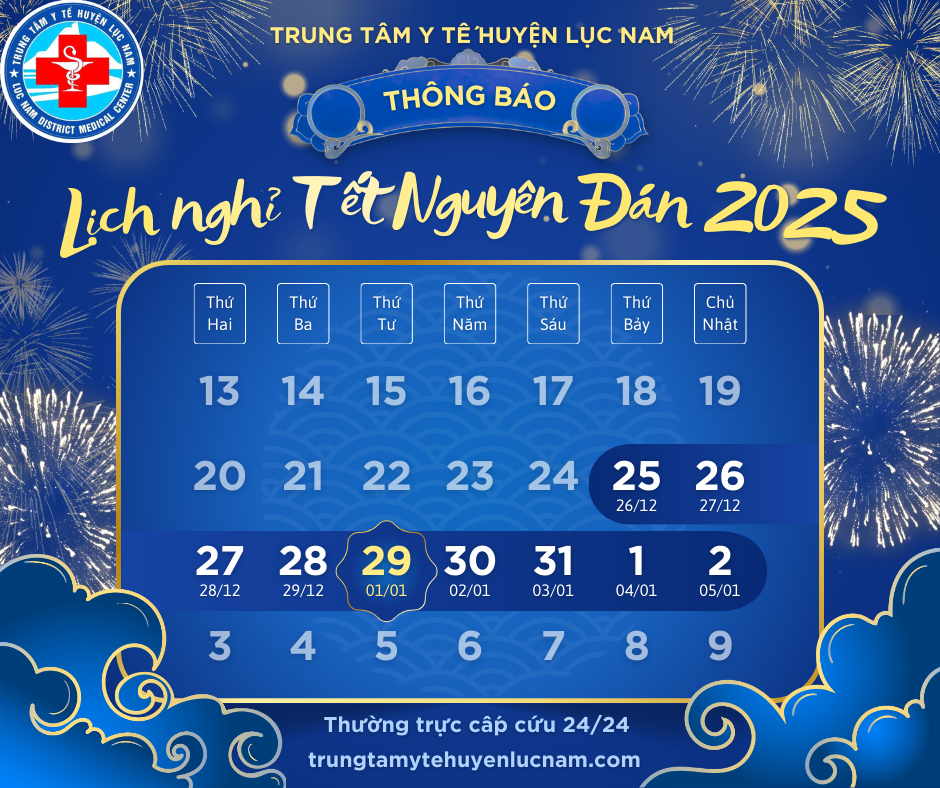 Thông báo lịch nghỉ tết Nguyên Đán Ất Tỵ năm 2025